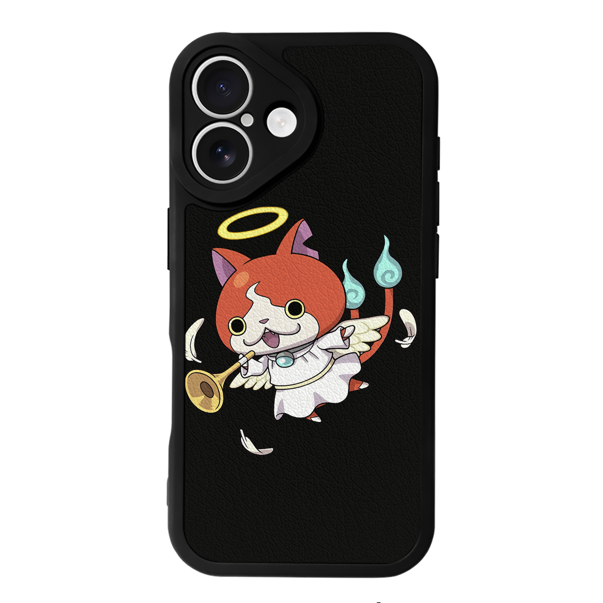 （画像用） 妖怪ウォッチ Yo-kai Watch 【iPhone 16シリーズ対応】シリコンスマホケース（レザー調） 材質：シリコン